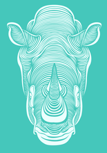 Load image into Gallery viewer, 3D RHINO-SKY BLUE
