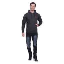 Load image into Gallery viewer, Charcoal Solid Hooded Sweatshirt