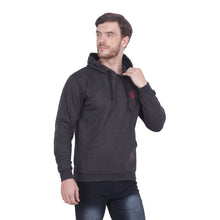 Load image into Gallery viewer, Charcoal Solid Hooded Sweatshirt